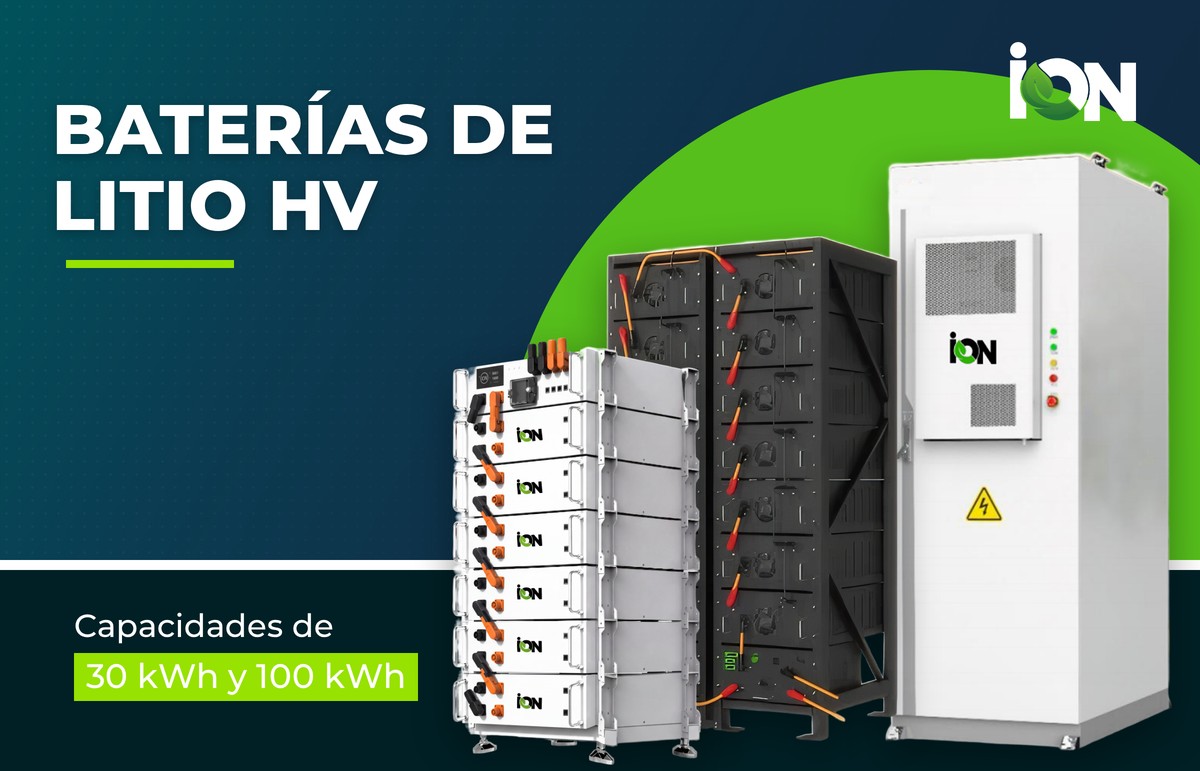 Baterías de Litio HV ION: capacidades de 30 kWh y 100 kWh